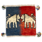ライオンラグ ペルシャ絨毯 座布団サイズ