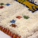 ライオンラグ ペルシャ絨毯 ギャッベ 座布団サイズ