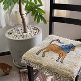 【福袋】【2枚】ライオンギャッベ 約40cm x 40cm