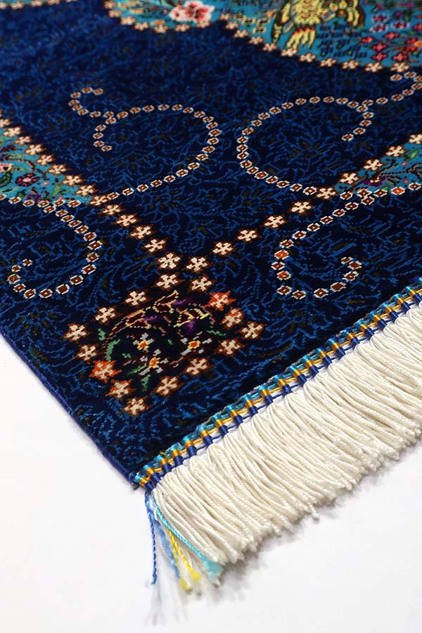 ペルシャ絨毯 シルク クム産 ファインクオリティ 約60cm x 90cm