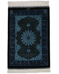 Persian Rug Qum Zarin Workshop Silk Approx. 49cm x 72cm