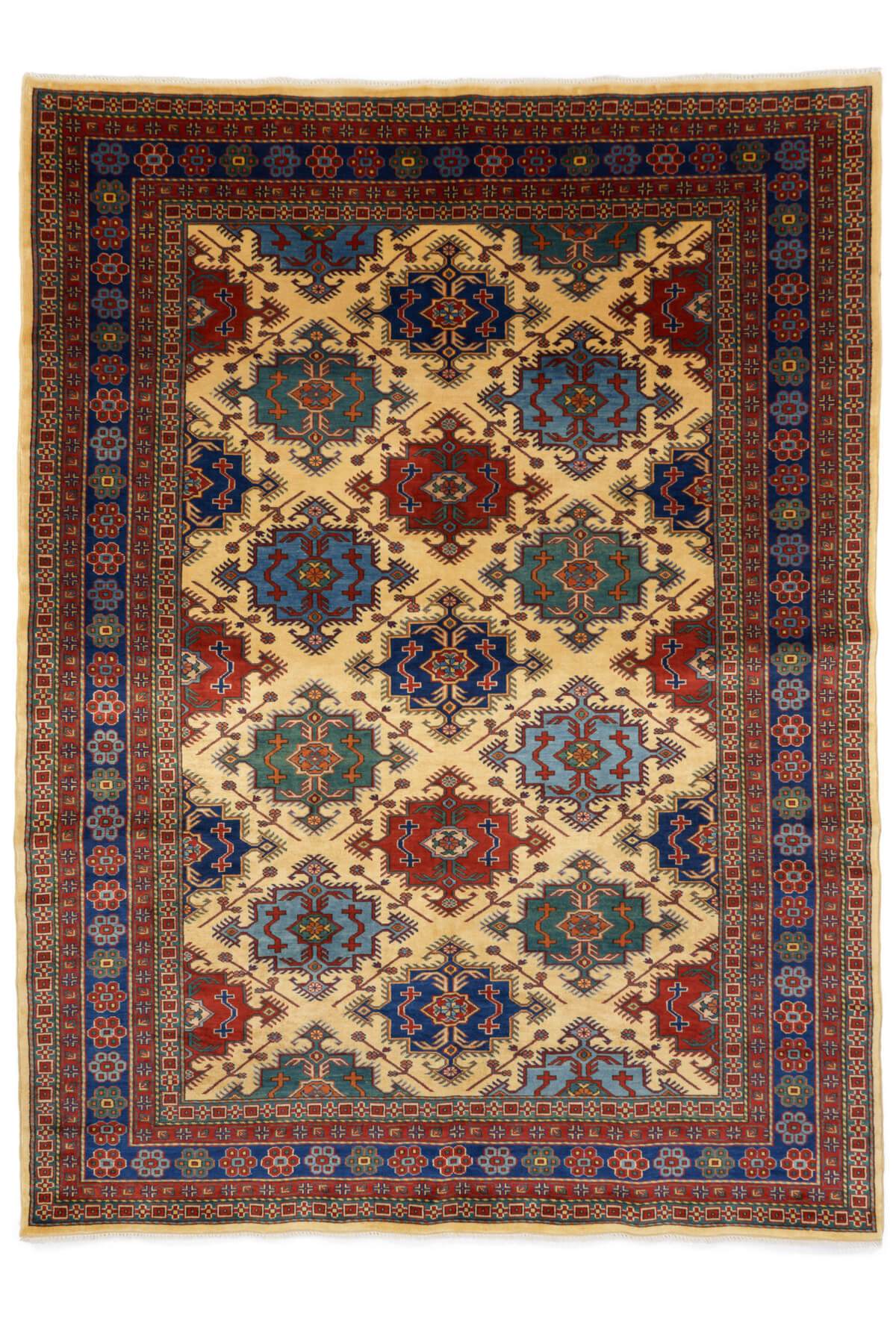 アフガン絨毯　カザック　約187cm x 245cm
