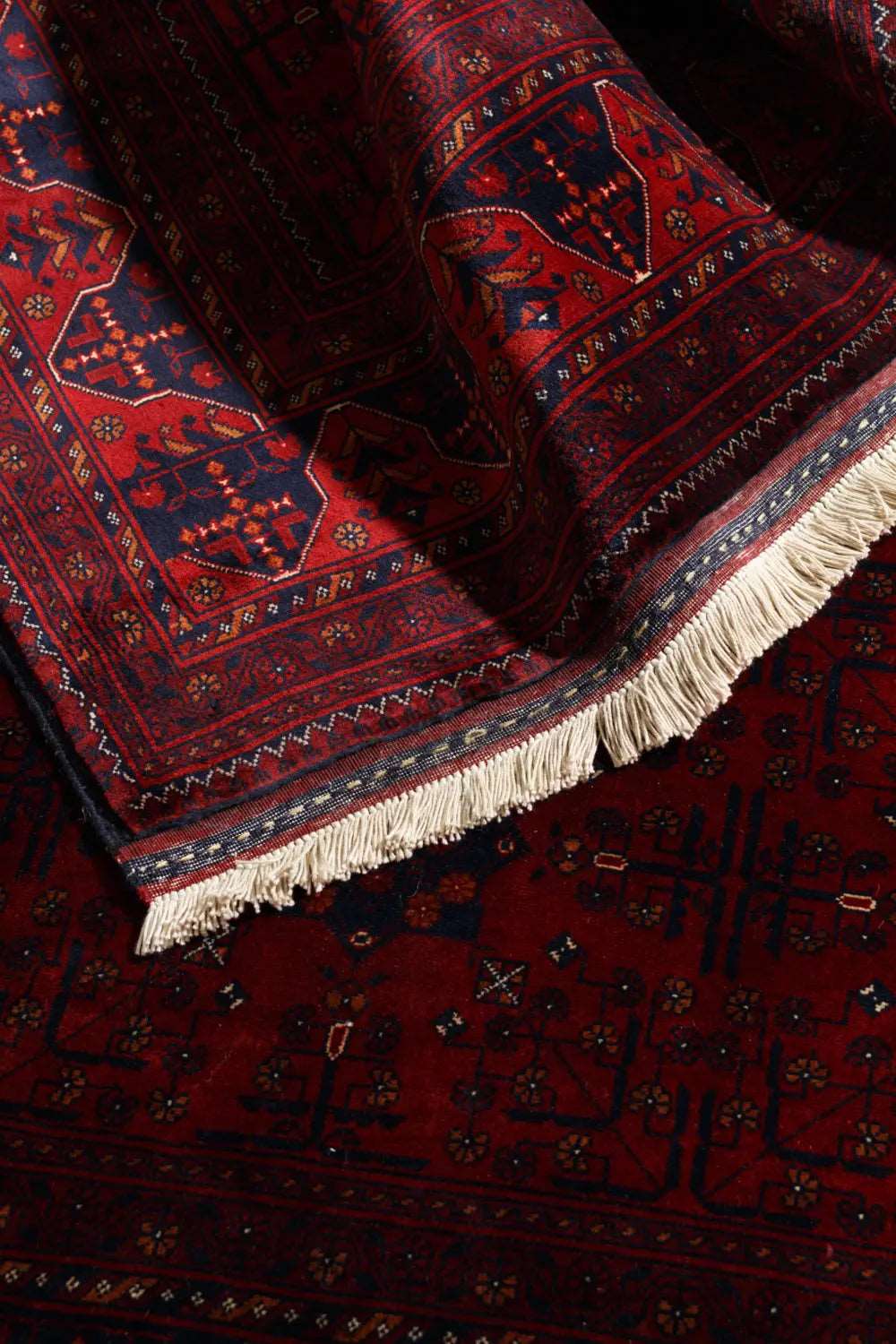 アフガニスタン ガズニーウール 絨毯 206×145cmトライバルラグ アフガニスタン ガズニーウール 絨毯 206×145cmトライバルラグ