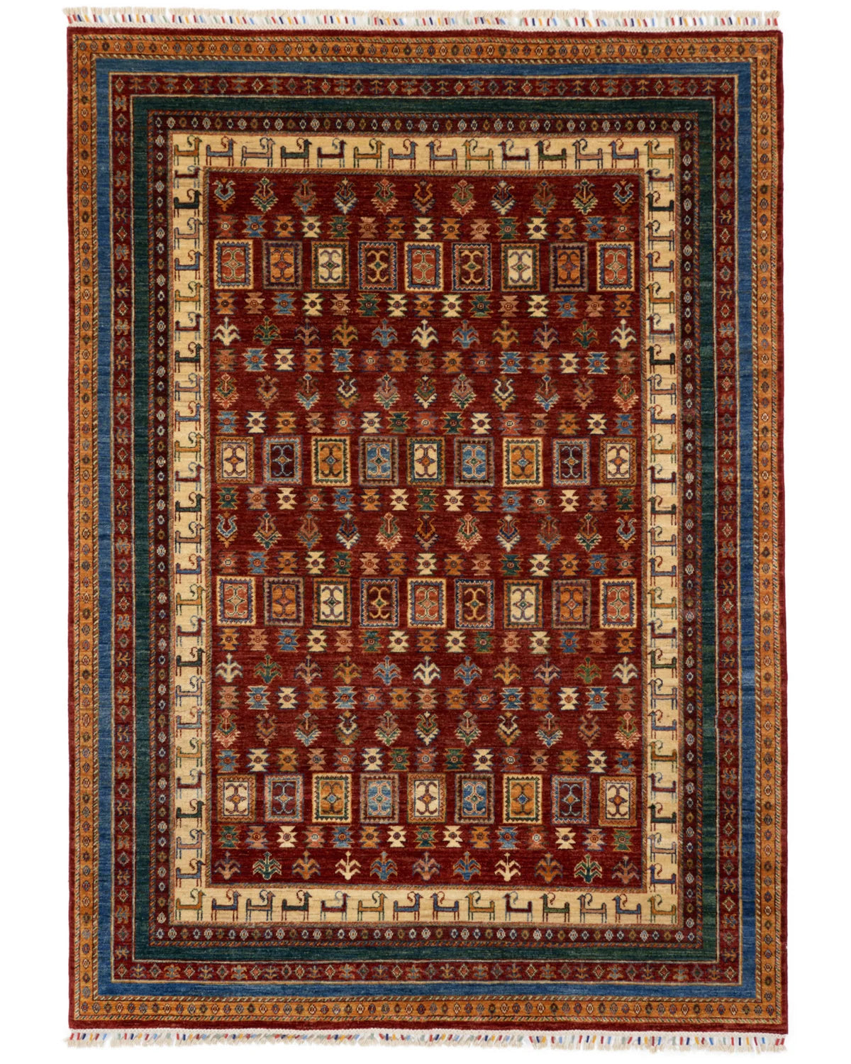 アフガン絨毯 ガズニラグ142×104cm ペルシャ アフガン絨毯・キリム アフガン絨毯 ガズニラグ142×104cm ペルシャ アフガン絨毯・キリム