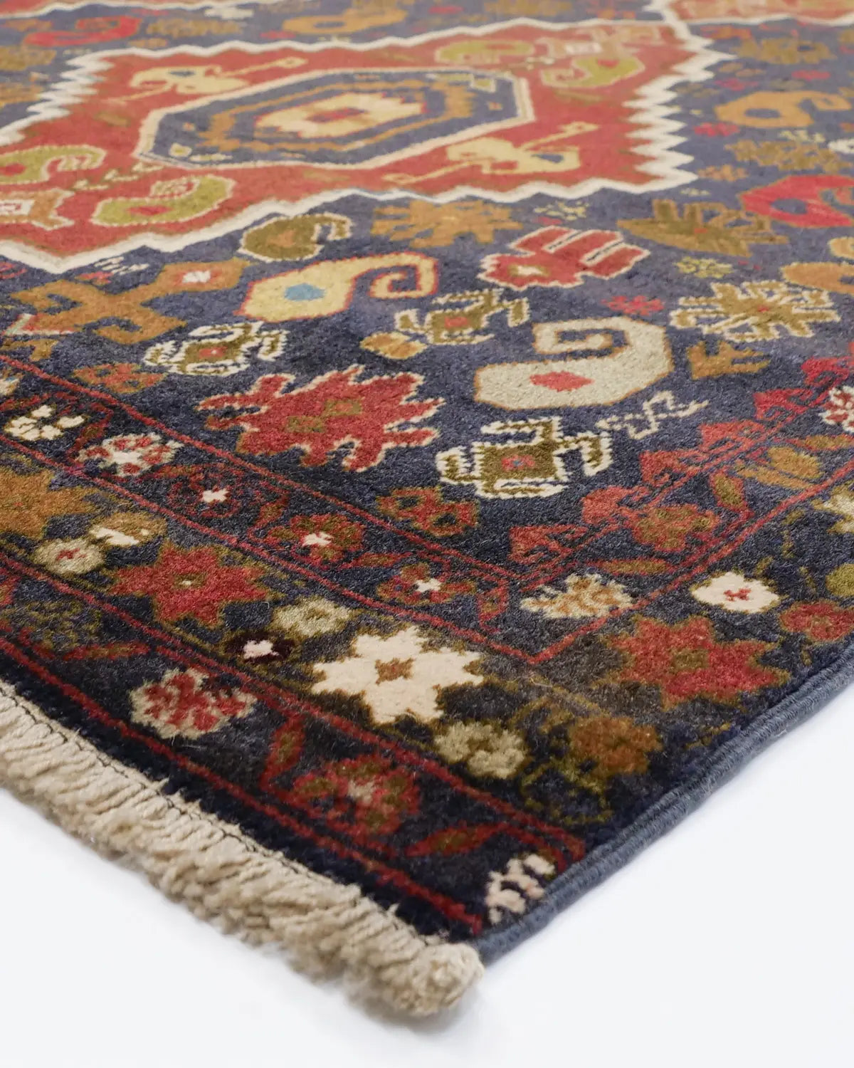 アフガニスタン絨毯 トライバルラグ 約113cm x 178cm|SATHI RUGS アフガニスタン絨毯 トライバルラグ 約113cm x 178cm|SATHI RUGS
