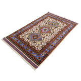 アフガニスタン絨毯 91x117cm トライバルラグ 手織り 
