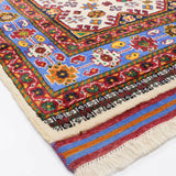 アフガニスタン絨毯 91x117cm トライバルラグ 手織り 