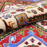 アフガニスタン絨毯 91x117cm トライバルラグ 手織り 