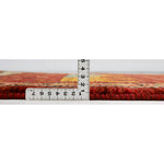 ライオンギャッベ レッド 玄関マット 厚み