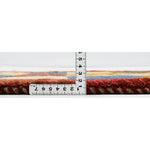 ギャッベ ペルシャ絨毯 赤 玄関マットサイズ