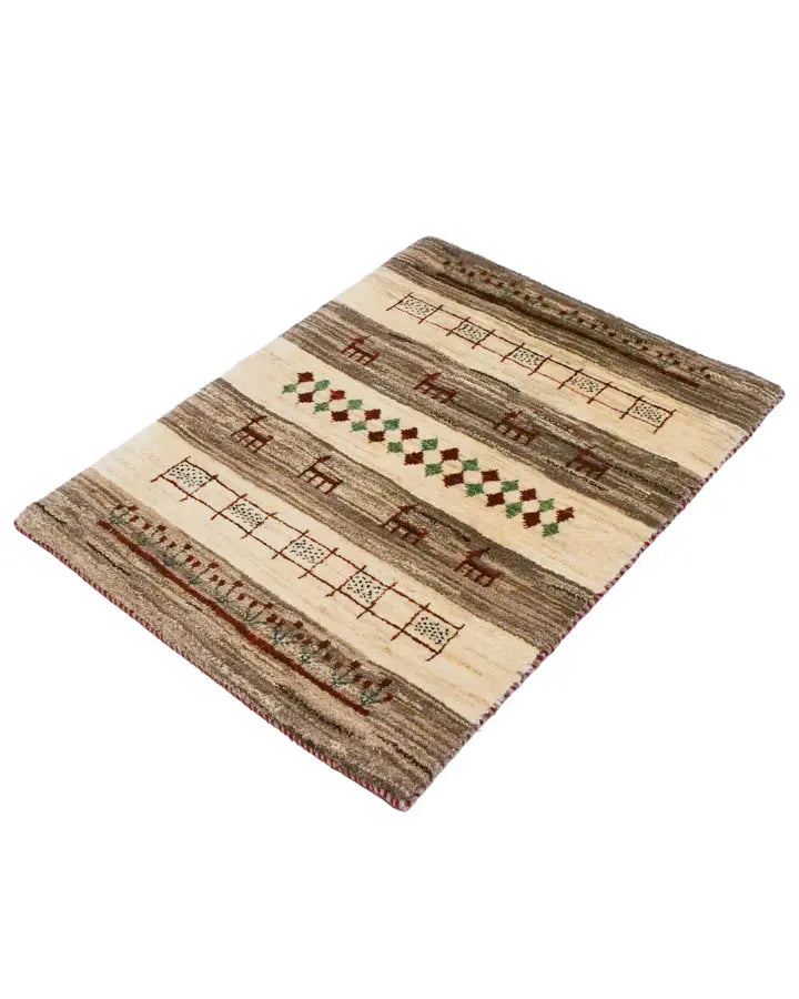 玄関マット64x90cm ペルシャ絨毯 ギャッベ 手織り カシュクリ ラグ 玄関マット64x90cm ペルシャ絨毯 ギャッベ 手織り カシュクリ ラグ