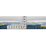 黄と白のアクセントが映えるスタイリッシュなギャッベ