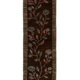 シーラーズ産ペルシャギャッベ ウール手織り 薔薇の木柄 ランナーラグ