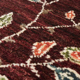 シーラーズ地方 カシュガイ族 手織りペルシャギャッベ 厚手ラグ