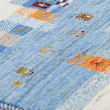 パッチワークのような温かみのあるギャッベ