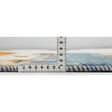 色と模様のコントラストが美しいギャッベラグの厚み