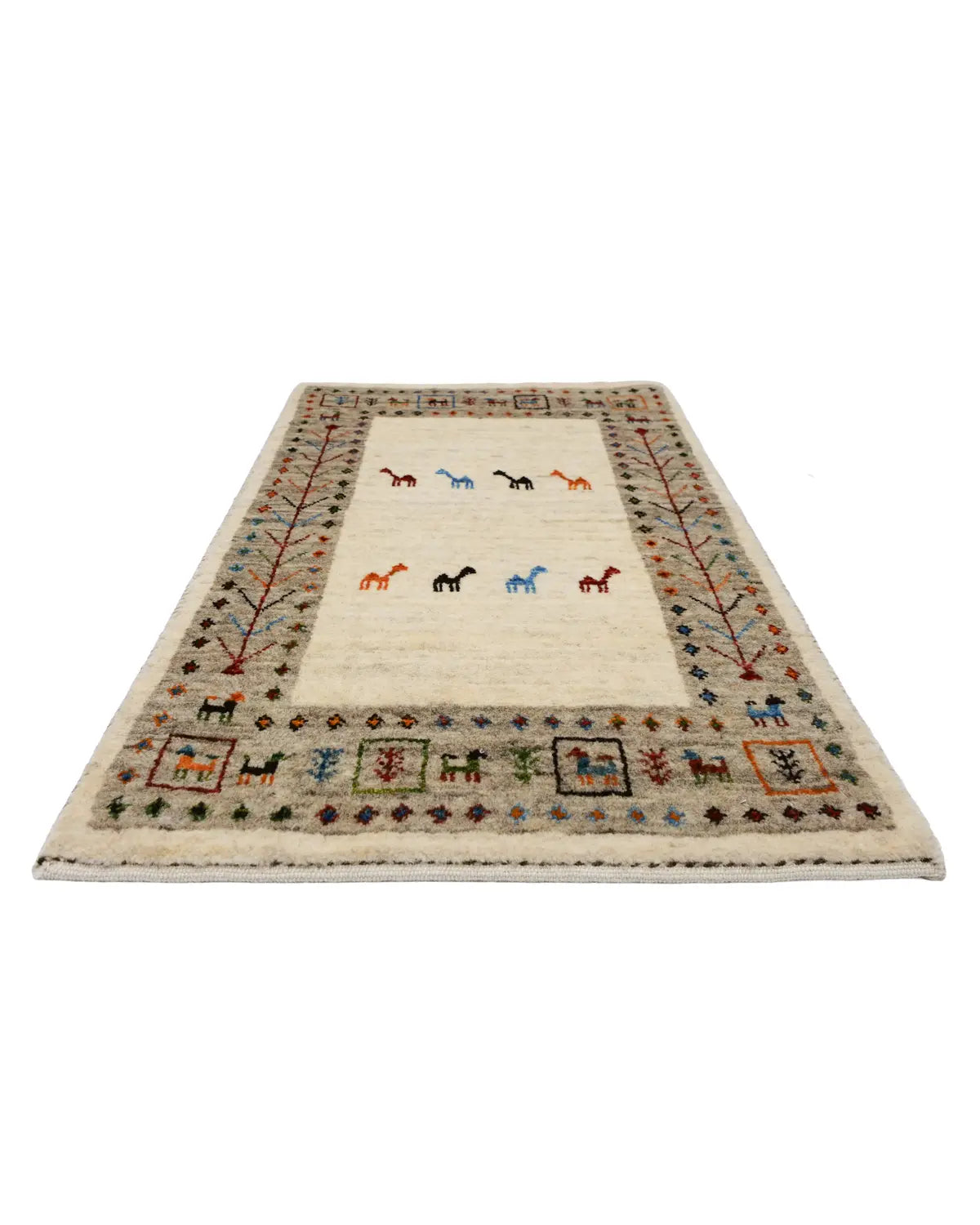 ベージュ基調で落ち着いた印象の玄関マット