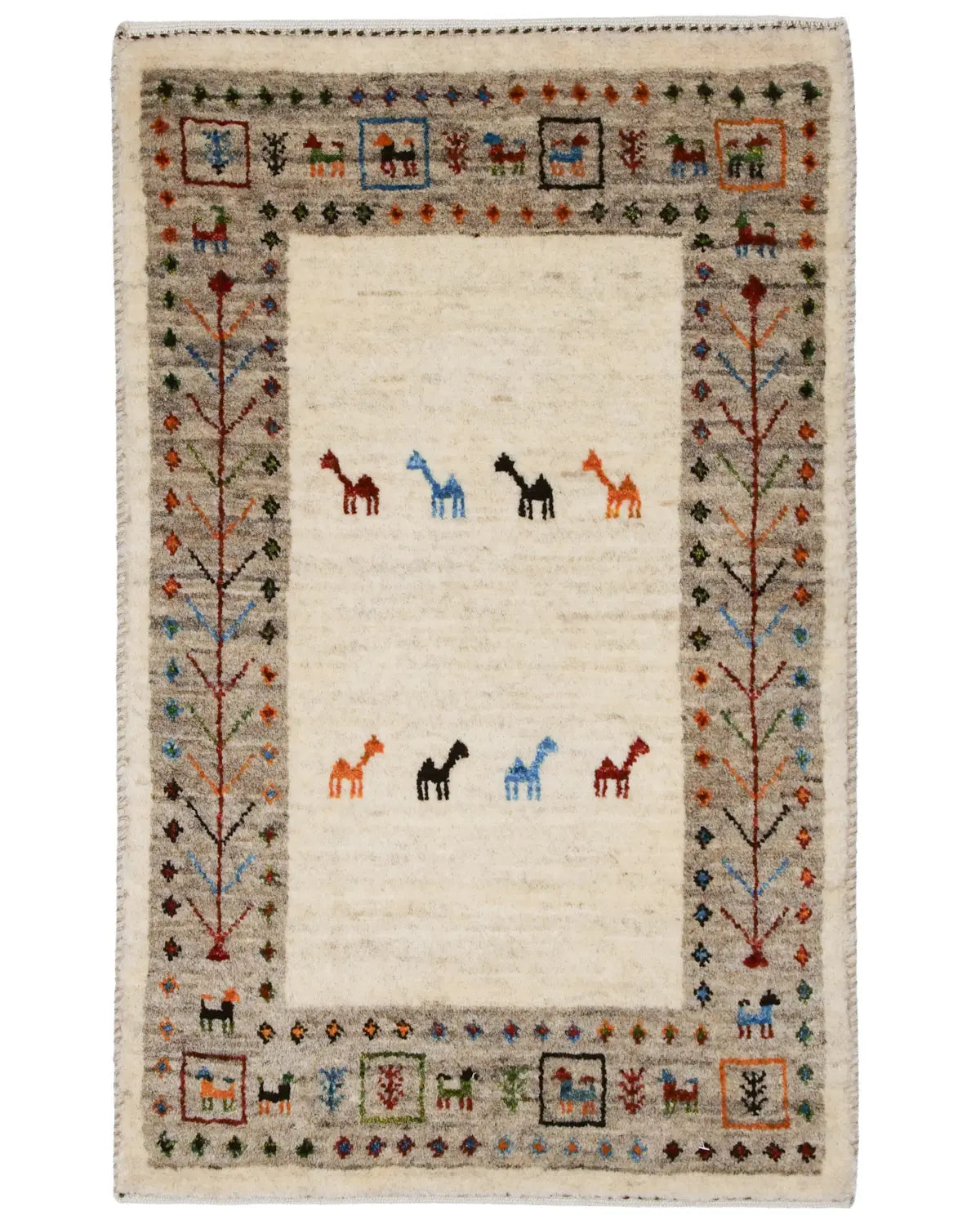 大判 298×196cm ギャッベ ペルシャ絨毯 手織り 大判 298×196cm 大判 298×196cm ギャッベ ペルシャ絨毯 手織り 大判 298×196cm