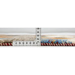 モザイク調カラフルギャッベの厚み