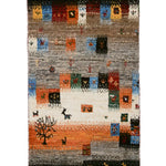 モザイク調カラフルギャッベ