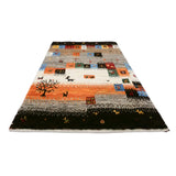 動物や木のモチーフが楽しい手織りギャッベ