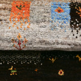 アートパッチワークのようなユニークなギャッベ