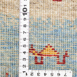 伝統文様と現代的カラーを融合した手織りギャッベのおり密度