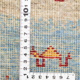 伝統文様と現代的カラーを融合した手織りギャッベのおり密度