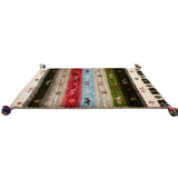 多色使いでインテリアのアクセントになるギャッベマット。