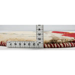 ギャッベ 座布団・円形・パイルの厚みをスケールで計測