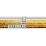 ウール手織りラグ ペルシャギャッベ シーラーズ 花柄 厚みがわかる写真