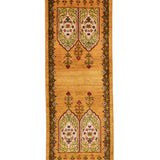 シーラーズ産ウール手織りペルシャ絨毯 ギャッベ 生命の木 ランナー