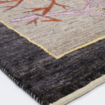 ウール手織り絨毯 ペルシャギャッベ 鳥モチーフ