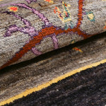 シーラーズ産ギャッベ ウールラグ ブラウンフレーム