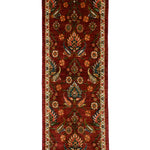 シーラーズ産ウール手織りペルシャ絨毯 ギャッベ 花文様 ランナー