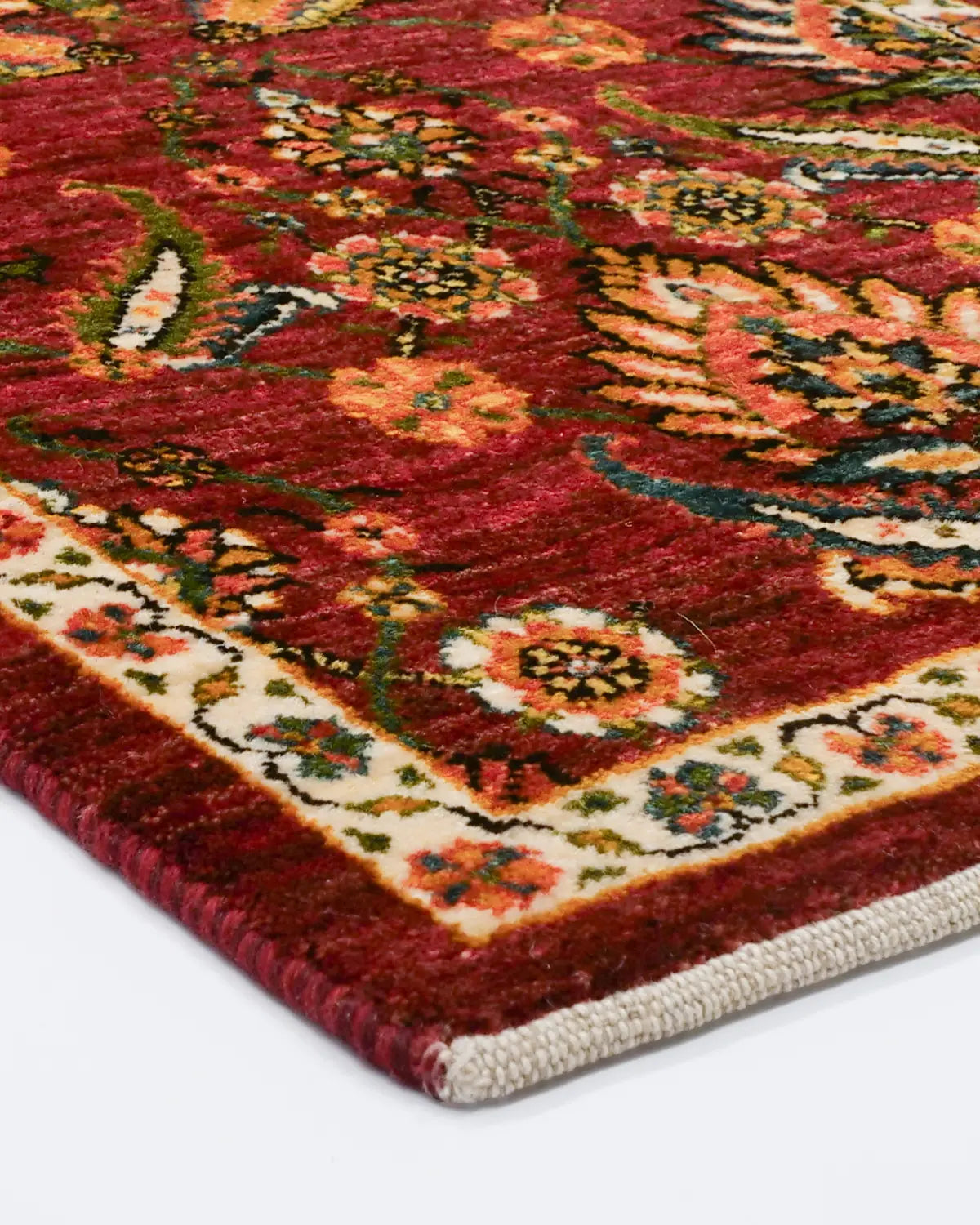 ペルシャ絨毯 ギャッベ シーラーズ ウール製 細長ラグ