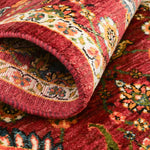 シーラーズ産ウールギャッベ 赤い花文様 ランナー
