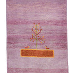 シーラーズ産ウール手織りペルシャ絨毯 ギャッベ 生命の木 玄関マット