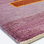 シーラーズ産ウール絨毯 生命の木 手織りラグ 紫