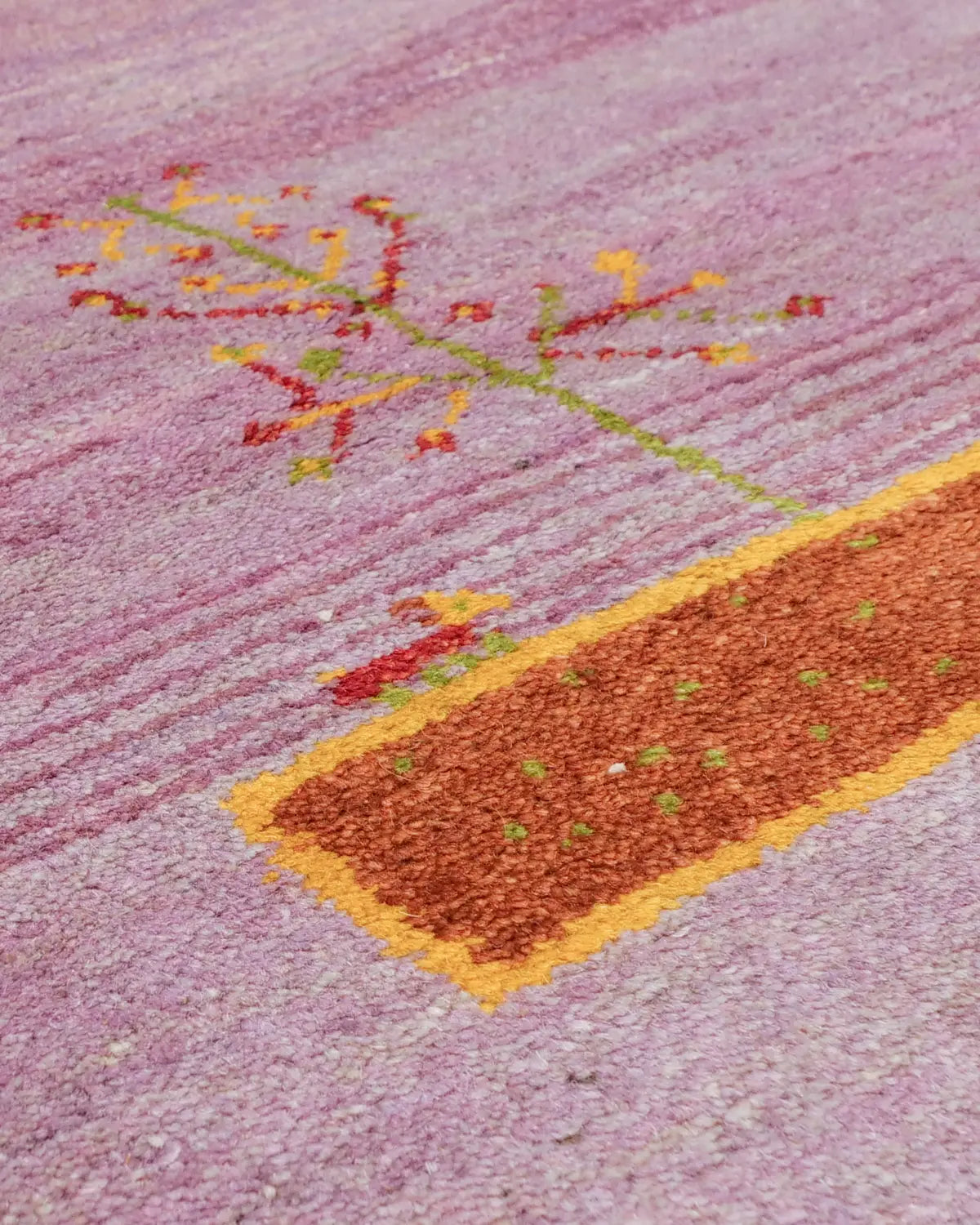 ペルシャ絨毯 ギャッベ シーラーズ ウール製 小ぶりラグ