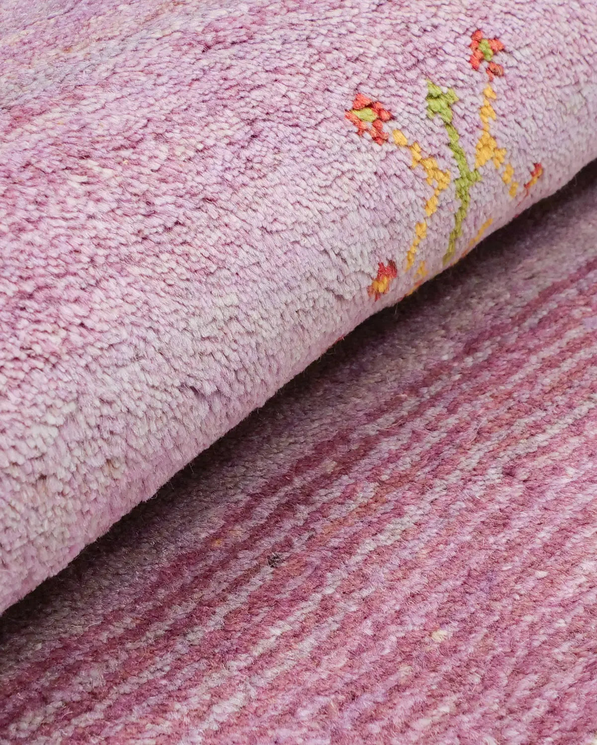 シーラーズ産ギャッベ ウールラグ 生命の木モチーフ