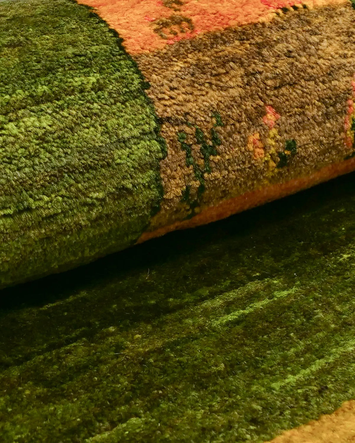 ペルシャギャッベ 手織り ウール 玄関ラグ