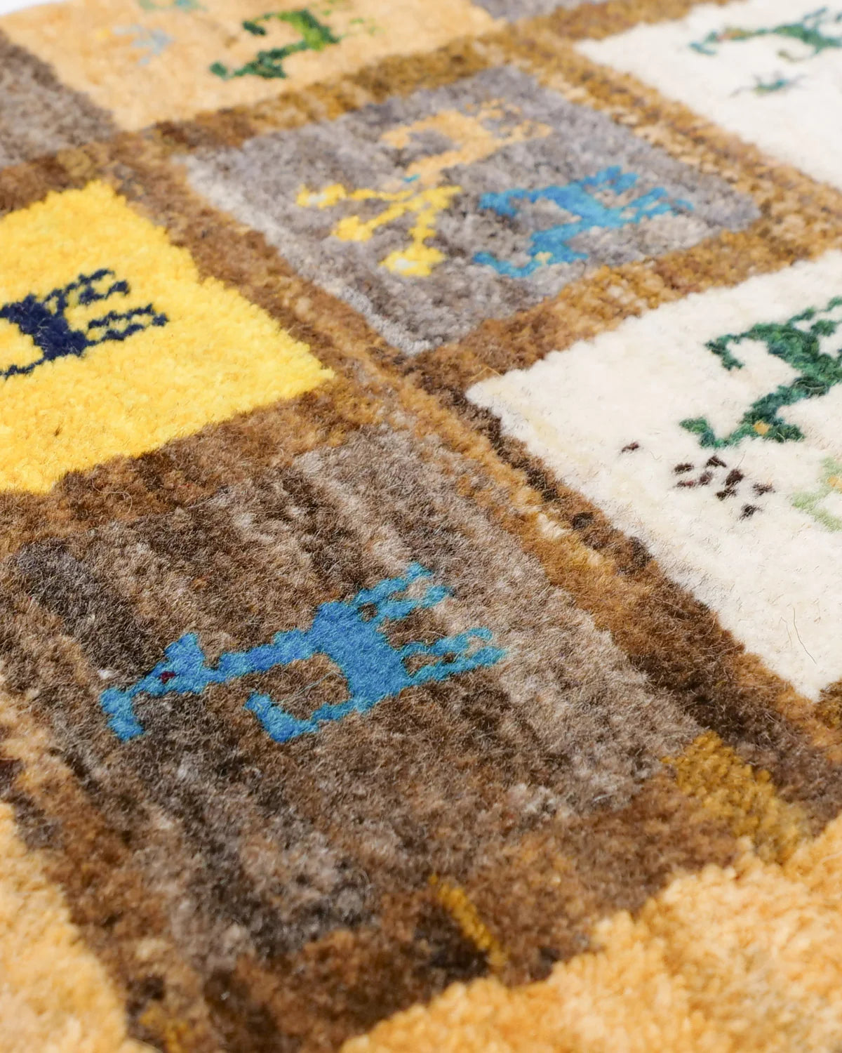 ギャッベ 44×61cm 多色 玄関マット 手織り｜SATHI RUGS