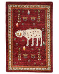 ライオンギャッベ 約62×94cm