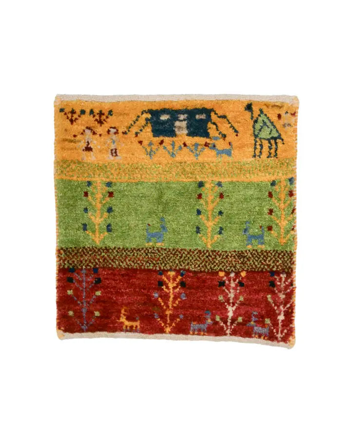 厚み2cm178×118cmギャッベペルシャ絨毯手織り 厚み2cm178×118cmギャッベペルシャ絨毯手織り