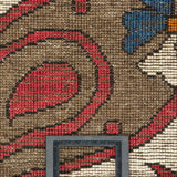 ボテ柄が美しく並ぶシーラーズ産ギャッベ。生成りと赤のコントラストが上品。