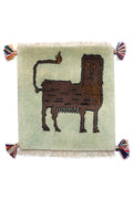 Gabbeh Lion Approx. 41cm x 45cm