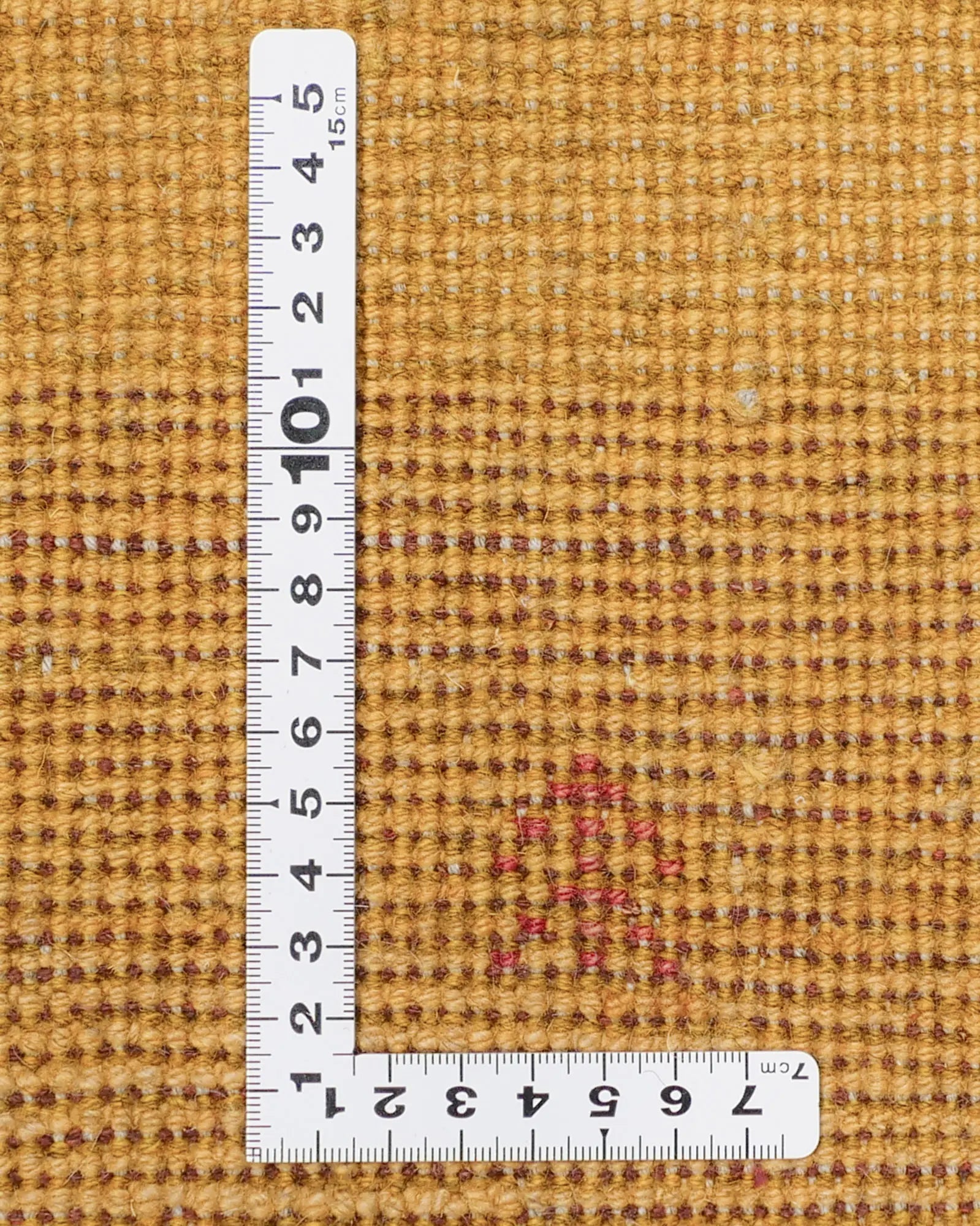 ペルシャ絨毯 ギャッベ 座布団 円形 38x39cm 黄色 イエロー