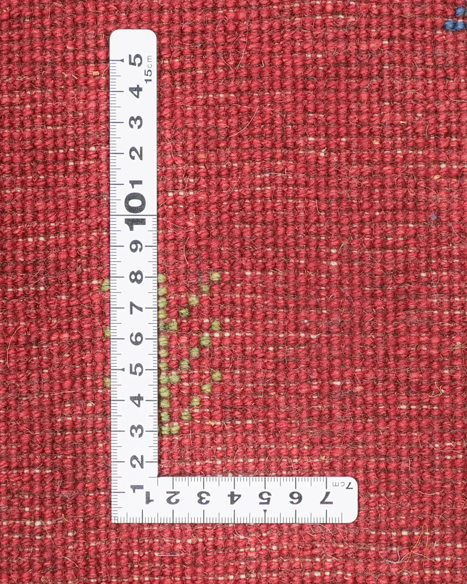 ペルシャ絨毯 ギャッベ 円形 座布団 38x38cm 赤 レッド 手織りラグ