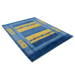 ギャッベ ファイン シーラーズ、153×197cmのリビング向けウールラグ